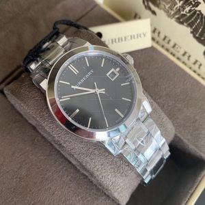 Burberry Women Luxury Silver Check Watch BU9101